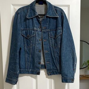 Vintage Sears Men's Blue Denim Jacket